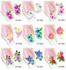 Partihandel-60Sheets xf1001-xf1060 Nail Art Water Tranfer Sticker Nails Beauty Wraps Fold Polska Dekaler Tillfälligt Tatueringar Vattenstämpel