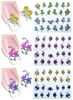 Partihandel-50pcs Nya Casual Nail Stickers Tillfälliga Tatueringar Vattenöverföring Dekaler Wraps Folier Dekorationer för Nails Toes XF1101-1150