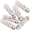Whole50st Mixed Design Professional Decorative Nail Files 615cm Buffer Buffing Girlie Mini Emery Boards 4741119