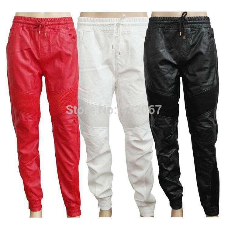black and red jogging pants