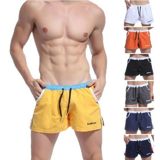 

New Mens Sport Shorts Cotton Mens Sports Shorts Trunk Casual Summer Fitness gym men workout Running Yoga Shorts Trunk, Gray