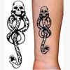 Partihandel-Hot 10pcs Death Eater Tattoo Sticker Vattentät Tatuering Klistermärke Tatuering