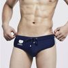 Top Fashion Mens Swim Briefs Seobean Patchwork Male Triangular Swimming Trunks Low-waist Sex Swimwear Strap Sandbeach