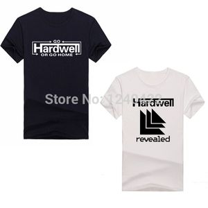 卸売-GO HARDWELL OR GO HOME 音楽 DJ Tシャツメンズファッションルーズブランド Tシャツマン品質半袖 Tシャツ