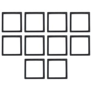 Albums 10X Albums 3D carrés support de cadre flottant boîte à monnaie vitrine de bijoux, 9X9 cm (avec base)