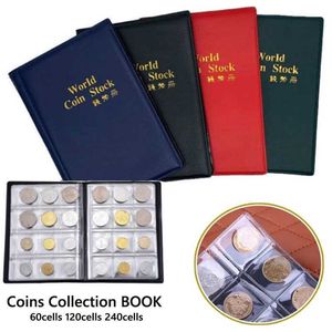 Libros de álbumes 60/120/240 POLKETS Álbum para la colección Coinning Book Home Decoration Álbum de álbum Coinn Collection Book Libro de recortes Q240523