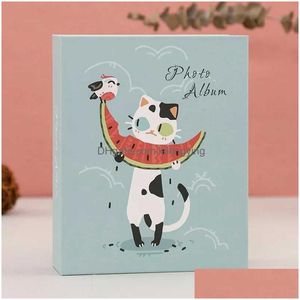 Albums Boeken Albums Boeken 100 Zakken 6 Inch P O Album Kat Vis Foto Opslag Frame Voor Kinderen Kinderen Gift Scrapbooking Case Drop Otn8Y