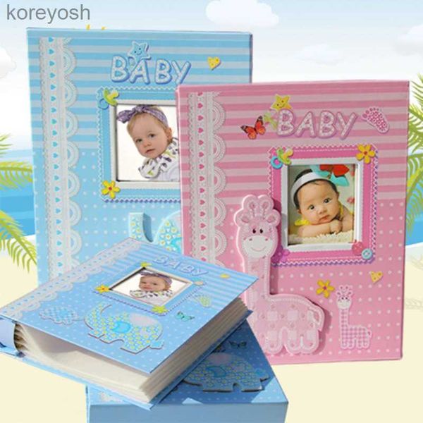 Álbumes Libros Nuevo 6 pulgadas 200 páginas Tipo de inserción Álbum de fotos Memorial del crecimiento del bebé Registro de tiempos felices Regalos creativos para niños L231012