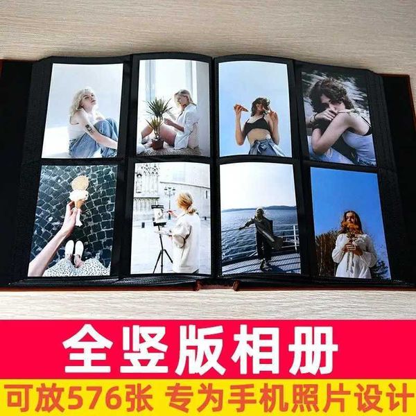 Livres d'albums Pu Cover 576 Pocket vertical 15.2 * 11,4 cm 6/5 pouces photo mobile photo album Polaroid Insut photo album d'anniversaire cadeau Q240523