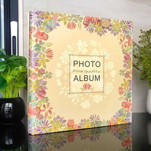 Albums Retro-stijl fotoalbum album Familie 6-inch 4r opvouwbaar album groei herdenkingsalbum 500 Baby and Children Photo Albums Q240523