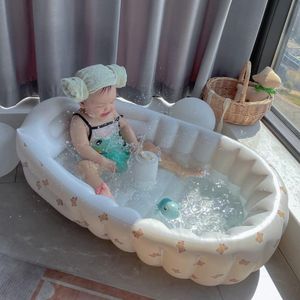 Albums Ins Baby Bath Tub Iageerbaar opvouwbare draagbare Kid Kind kind Peuter Peuter pasgeboren luchtbaden Zwembad Douche Producten Infant Care