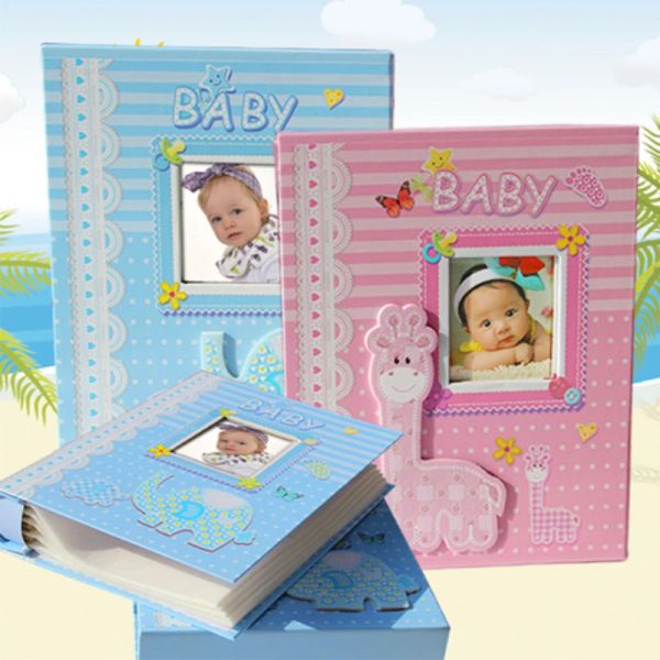 Albums nouveaux 6 pouces 200 pages insert-type photo album de croissance bébé Memorial Happy Times Record Creative Children Gifts