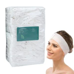 Albums Nonwoven Skin Management Spa Facial Hoofdband 100 stks/Set wegwerp niet -slip Beauty Salon Make -up Elastische wrap Hair Band