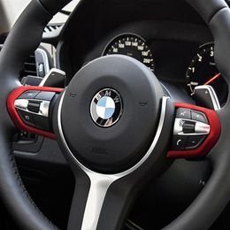 Alcantara Auto Stuurhoes Decoratie voor BMW E90 E92 E93 F30 F34 F20 F21 F22 F32 E84 F80 F83 1 2 3 4 Serie X1 M3 M42947