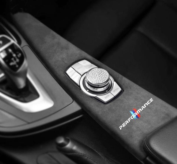 Alcantara – panneau de boutons multimédia de voiture, emballage en daim, couverture ABS, autocollants de Performance M, pour BMW F30 F34 F31 F36 F35 F33 F325819855