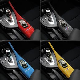 Alcantara Wrap Auto Multimedia Knop Panel ABS Cover Trim M Prestaties Interieur Decoratie Voor BMW F21 2012-2019 1 Series310g