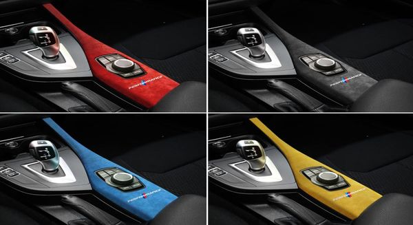 Panneau de boutons multimédia de voiture en Alcantara, garniture de couverture ABS, décoration intérieure de Performance M pour BMW F21 20122019 1 série 6417626