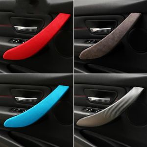 Alcantara Wrap Lederen Auto Armsteun Panel ABS Covers Auto Stickers Auto-styling voor BMW F30 F31 F32 F34 F36 3gt 3 4 Series236K