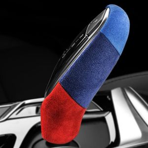 Alcantara Wrap cuir pommeau de levier de vitesse ABS couverture décoration pour BMW G30 G38 G32 G01 G02 G08 G11 G12 6GT X3 X4 5 7 Series237w