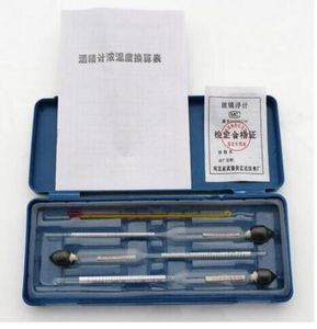 Alcohol meter 3pcs 1pcs hydrothermograaf voor distilleerder alcohol Glas vlotter gauge alcohol vloeistof meter hydrometer21587407933307