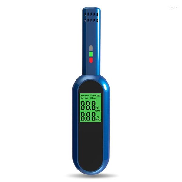 Testeur d'alcool Test rapide Alcootest Détecteur de gaz rechargeable Alcoholmetro numérique de haute précision Batterie intégrée