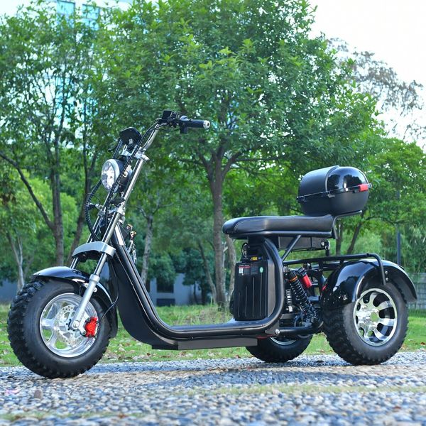 Triciclos eléctricos aldult 60V20AH 3000 W Motor potente Scooter de grasa de 18 pulgadas