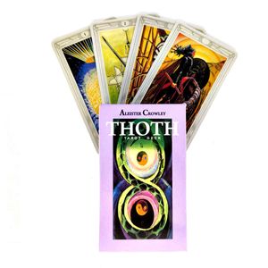 Aleister Crowley Thoth Tarot Cartes Mystical Guidance Divination Entertainment Partys Jeu de société Prend en charge la vente en gros 78 feuilles / boîte