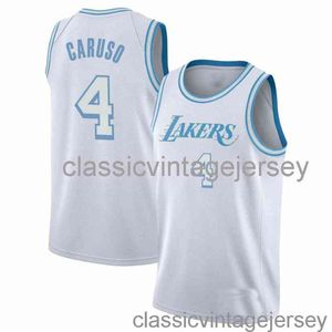 Alex Caruso #4 75th Anniversary Swingman Jersey gestikt heren dames jeugd XS-6XL basketbalshirts