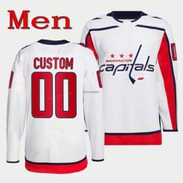 Alex Ovechkin 2022-23 Maillot rétro inversé Darcy Kuemper Evgeny Kuznetsov Capitals John Carlson Tom Wilson Dmitry Orlov Nicklas Backstrom Lars Eller hockey en solde