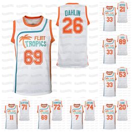 Alex Tuch 2022 Flint Tropics Basketbal Jersey Rasmus Dahlin Jeff Skinner John Hayden Mark Jankowski Tage Thompson Kyle Okposo Victor Olimson