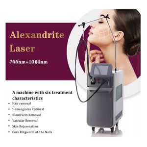 Alexandrite Nd YAG laser ontharing machine Permanent Pijnloos haaruitval Huidverstrakking Epidermale gepigmenteerde laesies verwijderen schoonheid instrument