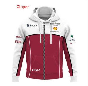 Alfa Racing Fan Zipper Coldie 1 Top Jersey Menaze Men's Exphere Clothing 2021 Temporada de carreras Commemorative Swirt2481069