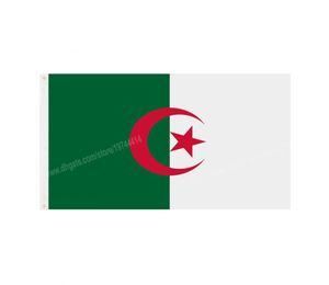 Drapeaux de l'Algérie Bannière nationale en polyester volant 90 x 150 cm Drapeau de 3 5 pieds partout dans le monde en plein air peut être personnalisé 1128121