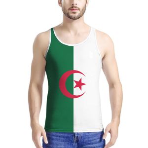 Algérie gratuit nom personnalisé numéro Dza débardeurs Islam Logo arabe Algérie texte arabe Alger voyage drapeau Alger imprimer Photo vêtements