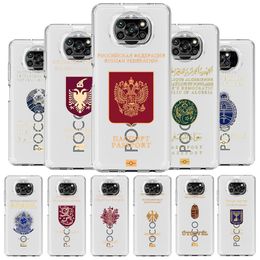 Argelia Rusia Case de teléfono Pasaporte para Xiaomi Poco X3 NFC X5 Pro X4 F4 GT F3 M3 M4 MI 12 11 LITE 5G 11X ULTRA 11T PRO 11I CUBIERTA