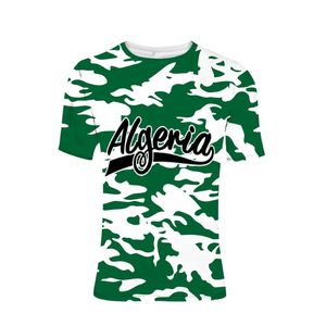 Algerije t-shirt aangepaste naam nummer sportscholen algerie poorten dza country t-shirt Arab Nation vlag mannelijke afdrukt tekst dz po kleren244p