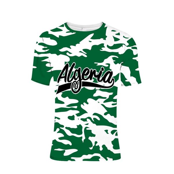 Camiseta de ARGELIA con nombre personalizado, número de gimnasios, puertos de Algerie, camiseta de país DZA, bandera de la nación árabe, texto impreso para hombre DZ po clothes269S