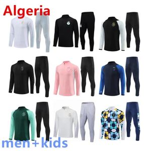 Algerije Tracksuit Mahrez 2023 2024 Soccer Jerseys Men Kids 23 24 Algerie Bounedjah Survetement Maillot de Foot Feghoul Sportswear voetbalopleiding 8888888