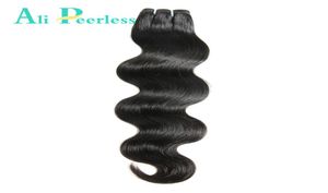 Ali Peerless Hair Peruvian Body Wave Virgin Human Hair 10quot28quot Nature Black Weaving non traité un bundle4919057