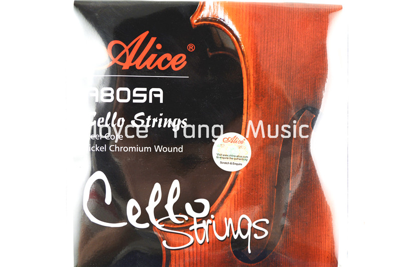 Alice A805A Steel Core Nickel Chromium Wound Cello Strings Set of 4 Strings Free Shipping Wholesales