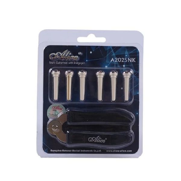 Alice – outils d'extraction de broches de pont de guitare multiples, coupe-cordes, fonction de levage, accessoires et pièces de guitare A2025NK