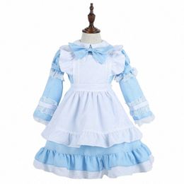 Alice Party Girls Wderland Dr Carnaval Performance sur scène Prom Party Fantaisie Costume Princ Dres Art Vêtements de tir D w1wr #