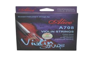 Alice Violin Strings Core Nylon Core Aluminum Aluminum Silver Wound 4418 A7085613993