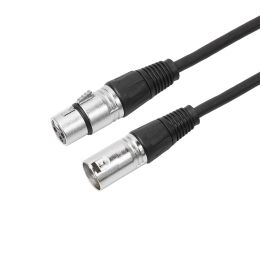 Alien 3 pin XLR Señal DMX Conecte el cable de conexión masculina a la hembra para la etapa DJ PAR LED Cabezal en movimiento Luz de micrófono de micrófono