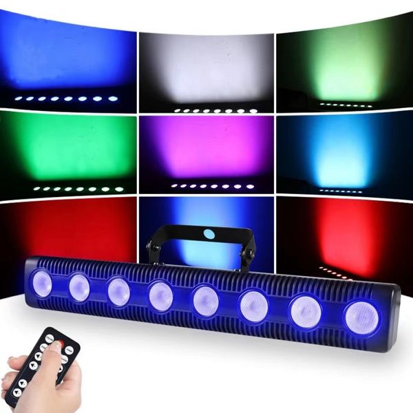 ALIEN 8 LED RGBW 4 en 1 DMX lámpara de lavado de pared DJ Fiesta Disco efecto de luz de escenario para baile Bar vacaciones boda Navidad Halloween decorar