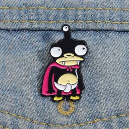 Alien anime email pinnen op maat gemaakte cartoon huisdier hondenbroches reversbadges cartoon dier sieraden cadeau voor kinderen vrienden