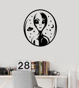 Alien Gebied 51 Sterren Planeten Universe Galaxy Muurtattoo Home Decor Art Mural Muurstickers Gift1535357