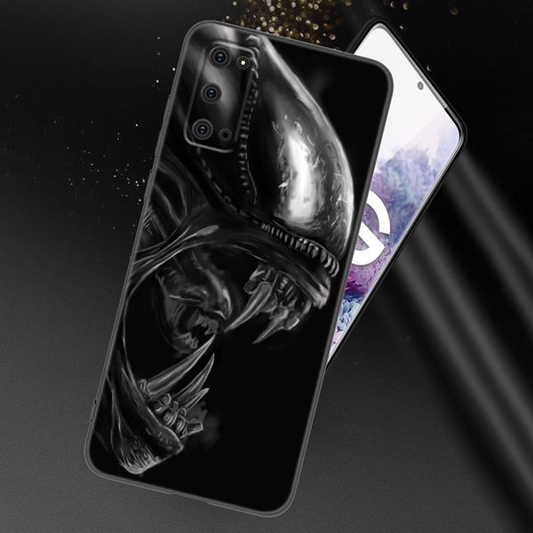 Case de teléfono de depredadores alienígenas para Samsung Galaxy S23 S22 S21 S20 Ultra Fe S10e S10 Lite S9 S8 Plus S7 S6 Edge Soft TPU Black Cover