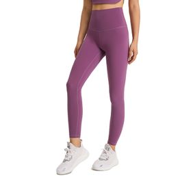 Leggings de Yoga de cintura alta para mujer, sensación desnuda, Fitness, correr, pantalones deportivos, pantalones de entrenamiento informales ajustados para gimnasio energético, talla XXS-XL