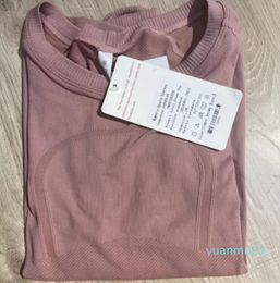 Alinee LU-07 Yoga Mangas largas Color sólido Deportes desnudos Formando cintura Apretada Fiess Suelta Correr Ropa deportiva Mujer Alta Calidad 2023 Nuevo1